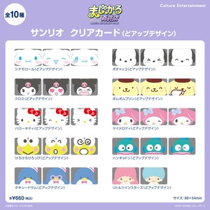■2025SS　先行予約■　まじかる百貨店　クリアカード　サンリオキャラクターズ（どアップデザイン）
