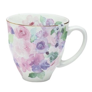 セラミック藍 花工房マグカップ ピンク 04830