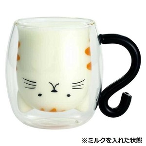 にゃん屋 耐熱2重マグカップ とら猫くん 13593