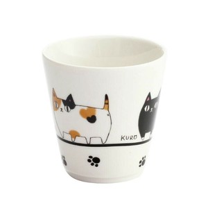 にゃん屋 猫3兄弟 湯呑 行進 13007