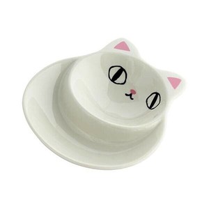 にゃん屋 猫3兄弟 薬味皿shiro 13450