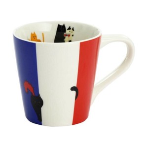 にゃん屋 猫国旗マグカップ FRANCE 13101