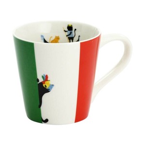 にゃん屋 猫国旗マグカップ ITALY 13103