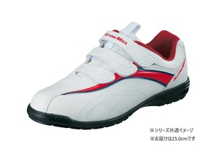 福山ゴム工業　作業靴　 アローマックス 61　25.0cmレッド EE22900