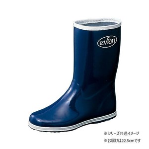 福山ゴム工業　作業靴 エビアン 2　22.5cmネイビー AA28700