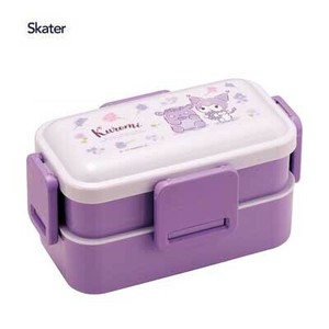 便当盒 2层 抗菌加工 洗碗机对应 花朵 Kuromi酷洛米 Skater 花环