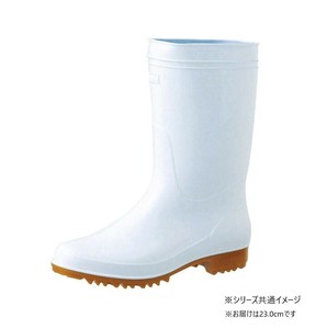 福山ゴム工業 耐油衛生長靴　アメ底23.0cmホワイト BB14300
