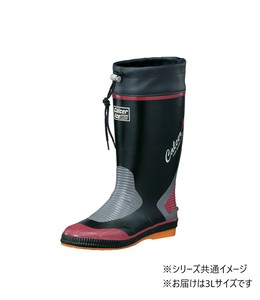 福山ゴム工業　長靴　 カルサーエース 700 3Lブラック AA97100