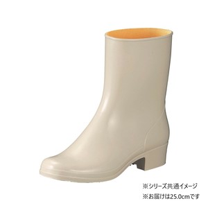 福山ゴム工業　長靴 マロンブーツ P-C　25.0cm アイボリー BB30200