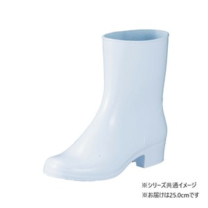 福山ゴム工業　長靴 マロンブーツ P-C　25.0cm ホワイト BB30200