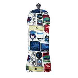 アズロフ スタイルヘッドカバー UT用 189:ワッペンホワイト　AZ-SHC