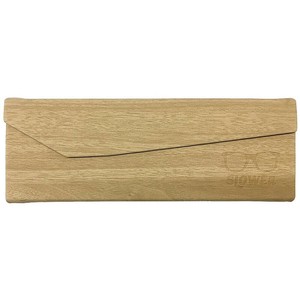 SLOWER(スロウワー) EYEGLASS CASE WOOD 折り畳みメガネケース SLW501　ライトブラウン