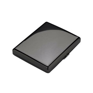 坪田パール シガレットケース カジュアルメタル 100mm/20本 ブラックニッケル BK 1-92307-51