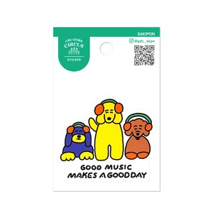 クリエイターズサーカス　ステッカー　MUSIC　DOGS