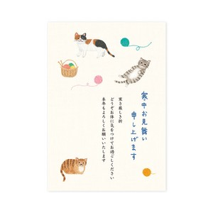 明信片 猫咪 3张 日本制造