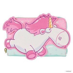 LF UNIVERSAL MINIONS FLUFFY UNICORN ZIP AROUND WALLET