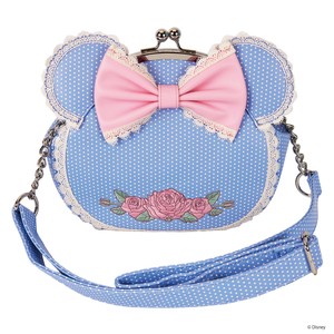 LF DISNEY MINNIE FLORAL AND LACE KISSLOCK CROSSBODY BAG