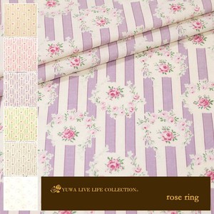 有輪商店 YUWA  シャーティング ”rose ring” [C:Purple stripe] / 全6色 / 生地 布 / 824945