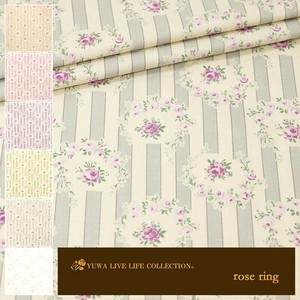 有輪商店 YUWA  シャーティング ”rose ring” [E:Gray stripe] / 全6色 / 生地 布 / 824945