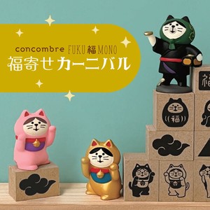 【Decole】concombre コンコンブル 福寄せカーニバル 招き猫&文鳥
