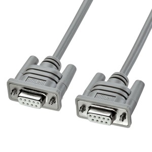 サンワサプライ RS-232Cケーブル クロス・3m ライトグレー KRS-403XF3K2