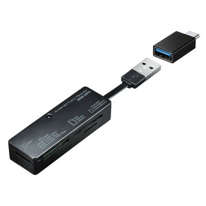 サンワサプライ アンドロイド対応カードリーダー ADR-TCAML22BK