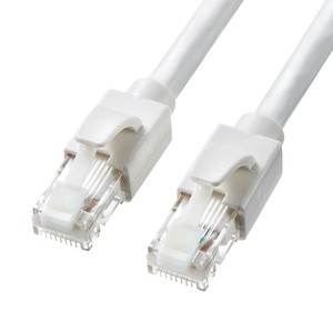 サンワサプライ カテゴリ6ALANケーブル ホワイト 1m KB-T6ATS-01W