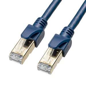 サンワサプライ カテゴリ6Aハンダ産業用LANケーブル ネイビーブルー 2m KB-H6A-02NV