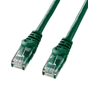 サンワサプライ カテゴリ6UTPLANケーブル 1m グリーン LA-Y6-01G