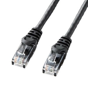 サンワサプライ カテゴリ6UTPLANケーブル LA-Y6-005BK