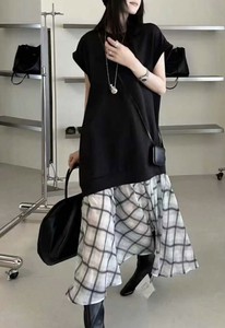 Casual Dress Long Dress Check [S/S NEW]