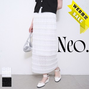 【SALE】■Neo.■ レース2段フリル ナロータイトスカート　2025ss新作