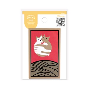 クリエイターズサーカス　ステッカー　Hanafuda　cat