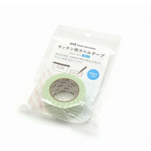 【カモ井加工紙】mtキッチン用ラベルテープ   ドット・グリーン    / マスキングテープ