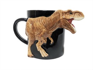 ジュラシックワールドの磁器製マグ【T-REXマグカップ　半立体タイプ】