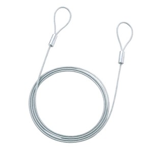 サンワサプライ eセキュリティ ワイヤー 2.0m 3.5mm SLE-1W-2