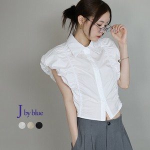 Button Shirt/Blouse Gathered Shirt Puff Sleeve [2025 NEW]