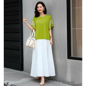 T-shirt Flare Cut-and-sew L Size