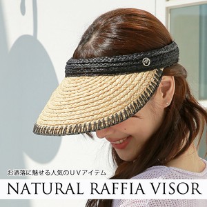 新作 SS UV 帽子 ビーチ 夏を楽しむラフィア12cmつば広クリップバイザーキャップ 紫外線対策 YT