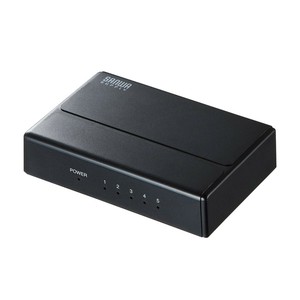 サンワサプライ ギガビット対応スイッチングハブ 5ポート マグネット付 LAN-GIGAP501BK