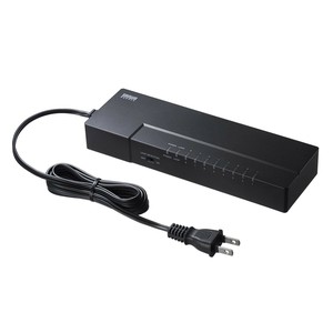 サンワサプライ ギガビット対応タップ型スイッチングハブ 8P・マグネット付 LAN-GIGAT803BK
