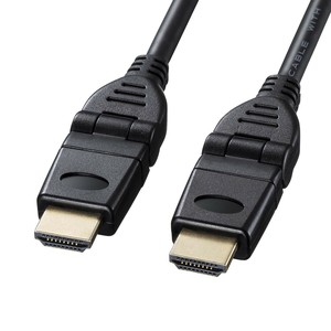 サンワサプライ ハイスピードHDMIケーブル 3Dコネクタ ブラック 3m KM-HD20-3D30N