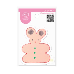 クリエイターズサーカス　ステッカー　うさぎのぬいぐるみ