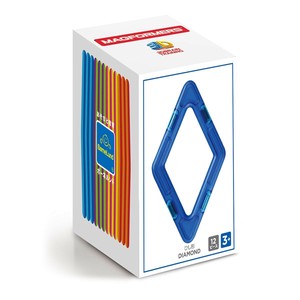 NEW【POS+/北欧】[ボーネルンド］マグ・フォーマーひし形12ピース