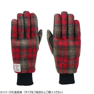 SDG-3350 ハリスツイードライディンググローブ レッドチェック M SDG-3350-RD-M