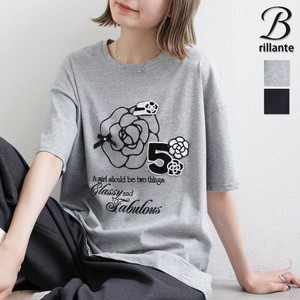 お花＆ワッペンTシャツ 2025新作　BRILLANTE東京　（82599）