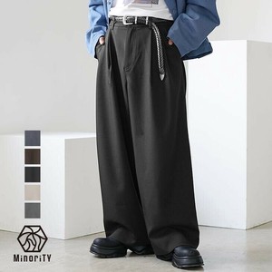 【2025年夏の新作】タックワイドシルエット スラックス／MinoriTY