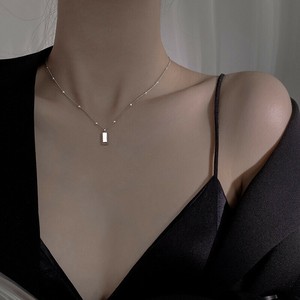韓国　ネックレス ネックレス レディース　ネックレス シルバー925　メッキ ネックレス シルバー