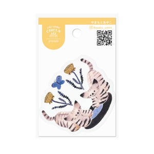 クリエイターズサーカス　ステッカー　レコードと双子の猫