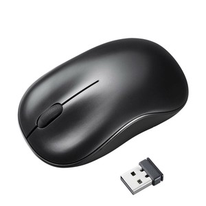 サンワサプライ ワイヤレスブルーLEDマウス MA-WB312BK